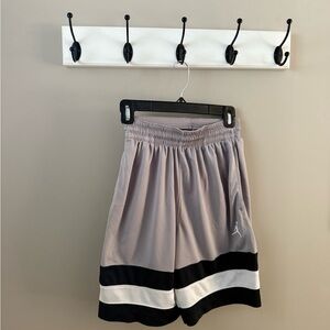 Jordan Men’s Athletic Shorts in Gray with Black and White Accents